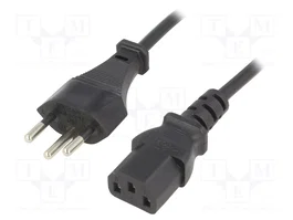 ESPE Câble d'alimentation H03VV-F 1,8m IEC C13 femelle vers SEV-1011 (J)
