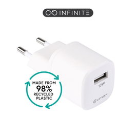 eSTUFF Chargeur USB-A INFINITE 12W Blanc