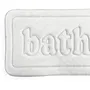 Today UTILITY - Tapis de bain mémoire de forme antidérapant, doux et absorbant - 40 x 60 cm - Blanc