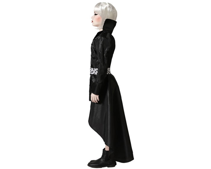 Disfraz Enfant Fille Méchante avec Veste Noire et Ceinture à Pois Polyester 7-9 Ans Costume Halloween Carnaval Disfraz Enfant Fille Méchante avec Veste Noire et Ceinture à Pois Polyester 7-9 Ans Costume Halloween Carnaval