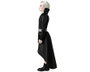 Disfraz Enfant Fille Méchante avec Veste Noire et Ceinture à Pois Polyester 7-9 Ans Costume Halloween Carnaval