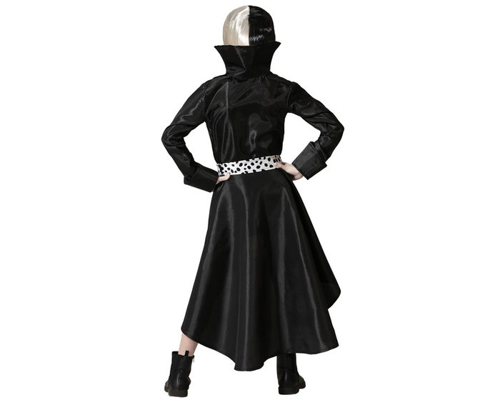 Disfraz Enfant Fille Méchante avec Veste Noire et Ceinture à Pois Polyester 7-9 Ans Costume Halloween Carnaval Disfraz Enfant Fille Méchante avec Veste Noire et Ceinture à Pois Polyester 7-9 Ans Costume Halloween Carnaval