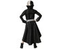 Disfraz Enfant Fille Méchante avec Veste Noire et Ceinture à Pois Polyester 7-9 Ans Costume Halloween Carnaval