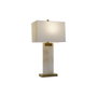 DKD Home Decor Lampe de bureau Blanc Doré Métal Marbre