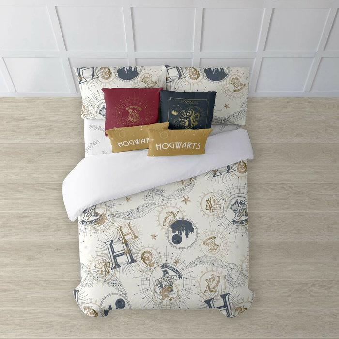 Housse de Couette Harry Potter Beige Multicouleur 175 Fils 180 x 220 cm Lit 1 persone Housse de Couette Harry Potter Beige Multicouleur 175 Fils 180 x 220 cm Lit 1 persone