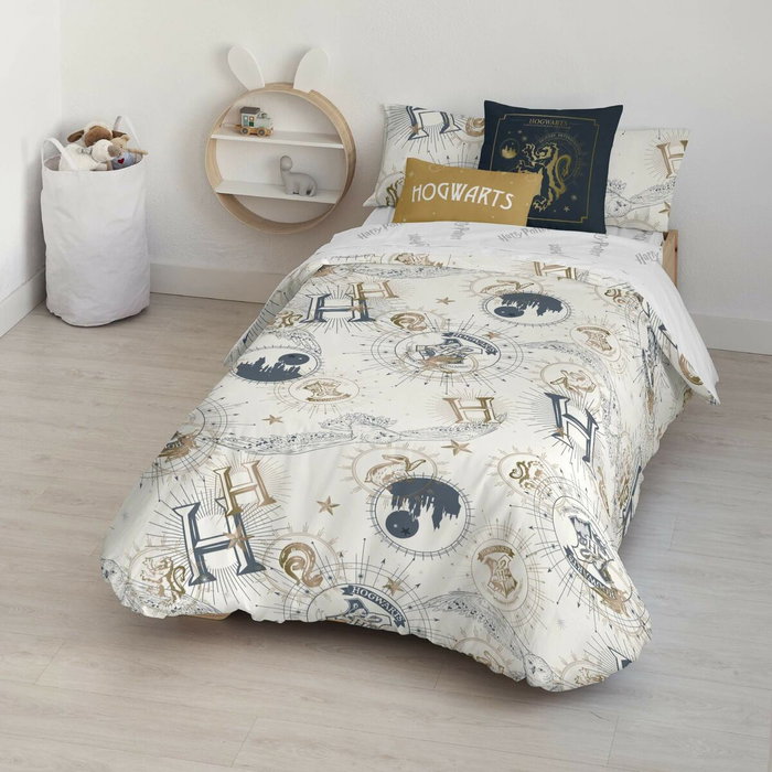 Housse de Couette Harry Potter Beige Multicouleur 175 Fils 180 x 220 cm Lit 1 persone Housse de Couette Harry Potter Beige Multicouleur 175 Fils 180 x 220 cm Lit 1 persone