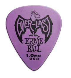Ernie Ball Everlast Médiator Pourpre 1,00 mm - 12 unités