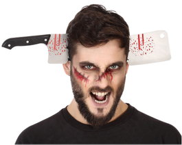 Diadema Halloween Hacha Sangrienta Unisexe Adulte