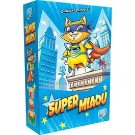 Asmodee Super Miaou - Jeu de société de deck-building en français pour enfants à partir de 6 ans, avec cartes Chat et Cape