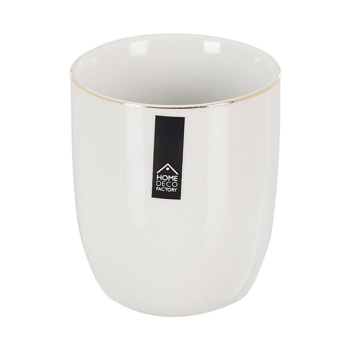 Home Deco Factory Verre avec rebord doré 180 ml