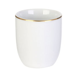 Home Deco Factory Verre avec rebord doré 180 ml