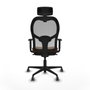 Piqueras y Crespo 1D036G2 Chaise de Bureau Marron Gris