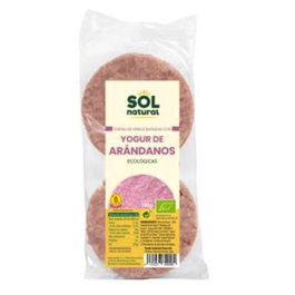 Sol Natural Galettes de riz au yogourt et myrtille BIO 100g