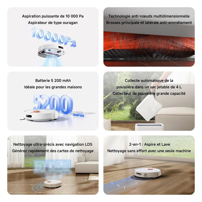 Xiaomi Robot Vacuum Cleaner H40 EU blanc