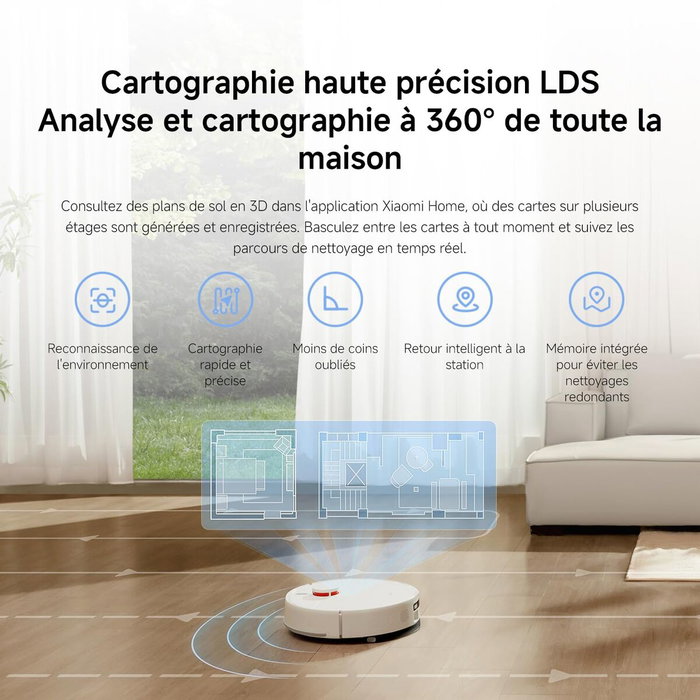 Xiaomi Robot Vacuum Cleaner H40 EU blanc