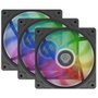 Genesis Oxal 120 - Ventilateur de boîtier PC 120 mm Noir - Lot de 3 - Plastique