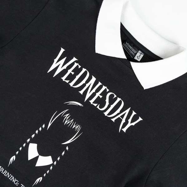 Cerdá Sweat-shirt à capuche en coton brossé Wednesday, taille 14 ans, gris foncé