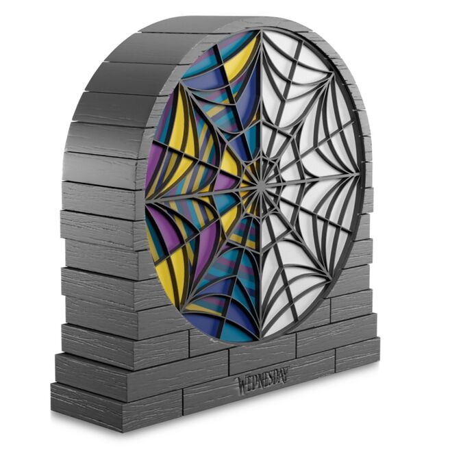 ERIK Lampe Ophealia Hall Window Wednesday - Lampe décorative, 16x17x4,7 cm, alimentation USB ou 3 piles AAA, matériau ABS, éclairage unique
