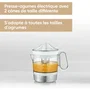 Severin CP3535 Presse-agrumes électrique blanc 1L avec 2 cônes amovibles
