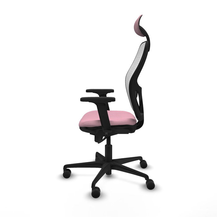 Piqueras y Crespo Chaise de Bureau 2D036N1 Rose avec Appui-tête Piqueras y Crespo Chaise de Bureau 2D036N1 Rose avec Appui-tête