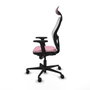 Piqueras y Crespo Chaise de Bureau 2D036N1 Rose avec Appui-tête