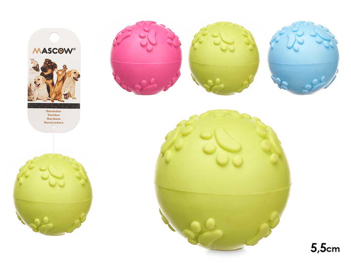 MASCOW BOLA SILICONA HUELLA 5 5CM SURT 3 MASCOW BOLA SILICONA HUELLA 5 5CM SURT 3