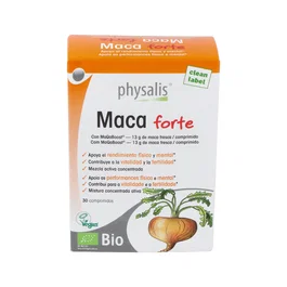 PHYSALIS Maca Forte 30 Comprimés Bio Complément Alimentaire Vitalité Fertilité