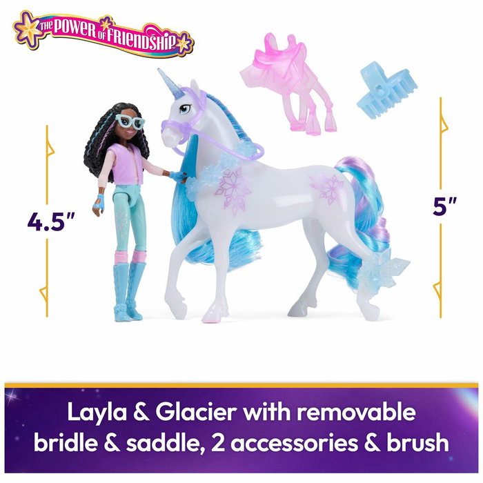 Spinmaster Figurines Layla + Glacier avec 5 accessoires - L'École des Licornes Spinmaster Figurines Layla + Glacier avec 5 accessoires - L'École des Licornes