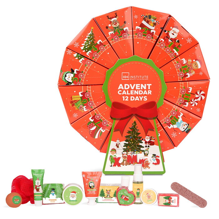Idc Institute Calendrier de l'Avent 12 pièces, Coffret de soins Unisexe