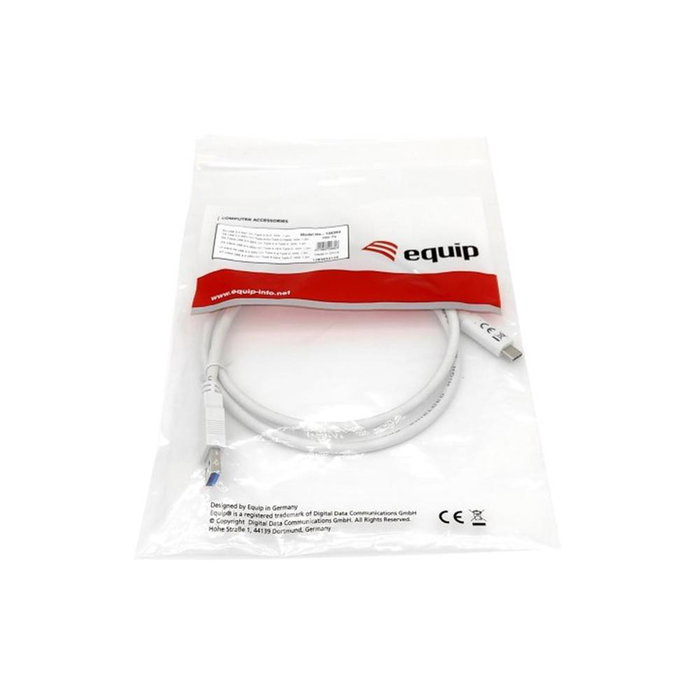 Equip Câble USB 3.2 Type C vers USB A Mâle Blanc 1m - Réf. EQ128363