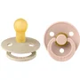 BIBS Sucette bébé Vanilla Blush - Embout rond - Pack de 2