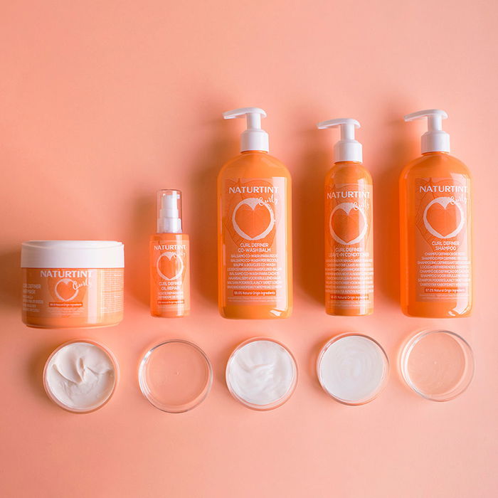 Naturtint Huile réparatrice définissante pour boucles CURLY - Soin nourrissant 9 huiles naturelles - 50 ml - Sans silicones, sans parabènes