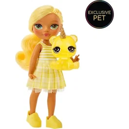 Rainbow High - Poupée Rainbow High Littles 15cm avec animal de compagnie - Jaune - Pour enfants à partir de 4 ans