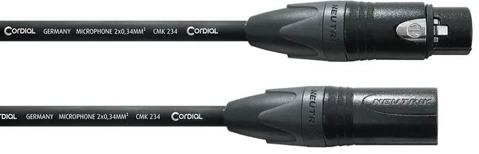 CORDIAL Câble de microphone 2 x 0,34 mm² - 20 m