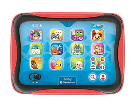 Clementoni - Tablette bébé éducative avec 12 boutons tactiles, lumières et sons - Dimensions 21x25x5 cm - Multilingue
