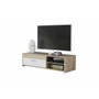 Meuble TV PILVI contemporain Chêne Sonoma et blanc