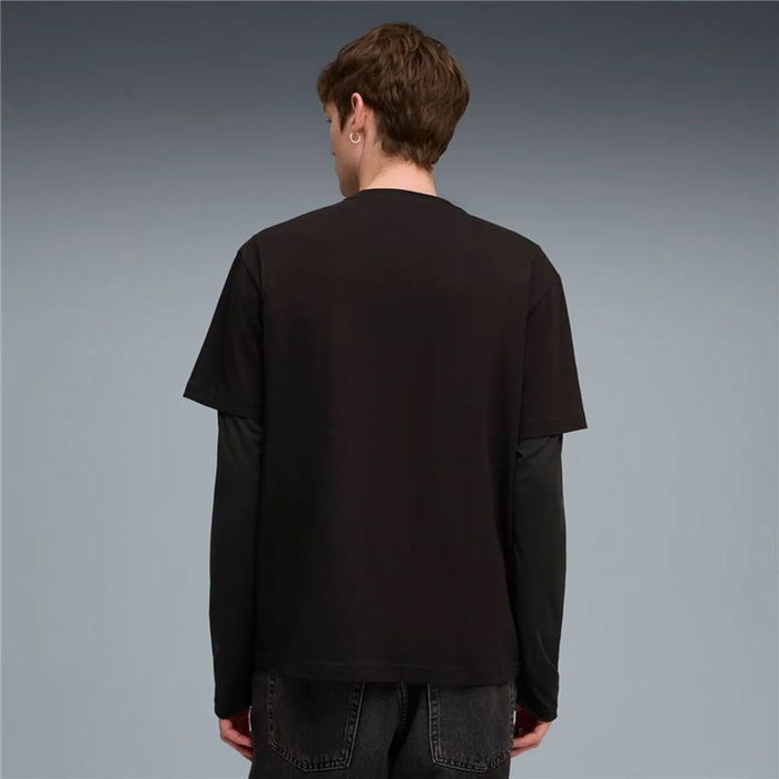 T-shirt à manches courtes homme Puma Maximal Metallic Relaxed Tee Noir 9-10 Ans