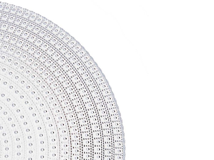 Vivalto Bowl Cristal Allure 31 cm en Verre Transparent pour Salade (Set de 4)