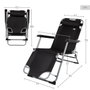 Aktive Chaise longue Aktive Noir 153 x 33 x 47 cm