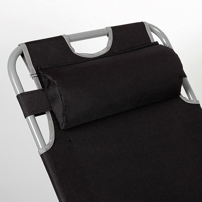 Aktive Chaise longue Aktive Noir 153 x 33 x 47 cm