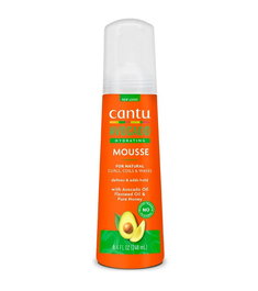 Cantu Mousse Coiffante Capillaire à l'Huile d'Avocat, Pour Définition et Contrôle, Fixation Légère, Flacon de 248 ml