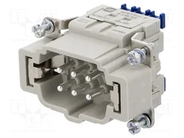 HARTING Insert de contact mâle Han® ES Press HDC 6+PE 16A 500V