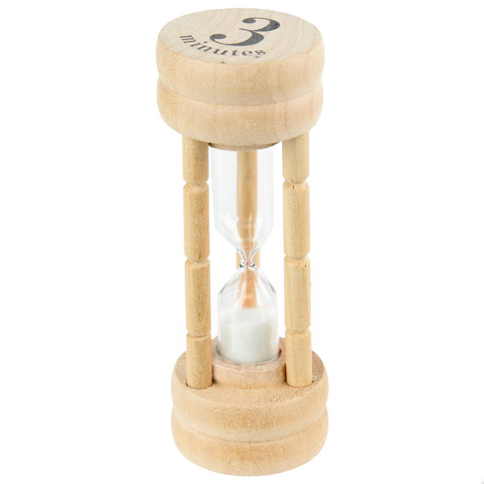 Cuisy Sablier de 3 minutes en bois Cuisy Sablier de 3 minutes en bois