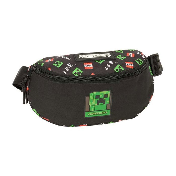 Safta Sac banane Minecraft Noir 23 x 14 x 9 cm