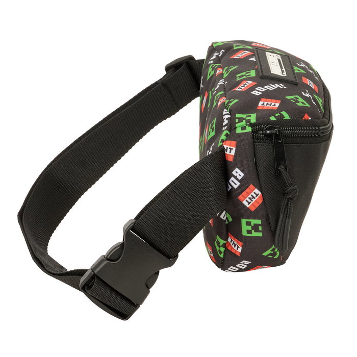 Sac banane Minecraft Noir 23 x 14 x 9 cm Sac banane Minecraft Noir 23 x 14 x 9 cm