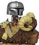 Funko Star Wars The Mandalorian POP! Deluxe Vinyl figurine The Mandalorian on Bantha with Child in Bag