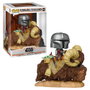 Funko Star Wars The Mandalorian POP! Deluxe Vinyl figurine The Mandalorian on Bantha with Child in Bag