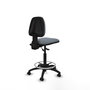 PIQUERAS Y CRESPO Tabouret Isso Asynchrone Tissu Gris Structure Polyamide Noire
