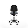 PIQUERAS Y CRESPO Tabouret Isso Asynchrone Tissu Gris Structure Polyamide Noire