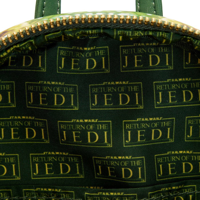 LOUNGEFLY Sac à dos Star Wars Le Retour du Jedi, 25 cm, en cuir végan, bretelles ajustables, intérieur assorti LOUNGEFLY Sac à dos Star Wars Le Retour du Jedi, 25 cm, en cuir végan, bretelles ajustables, intérieur assorti